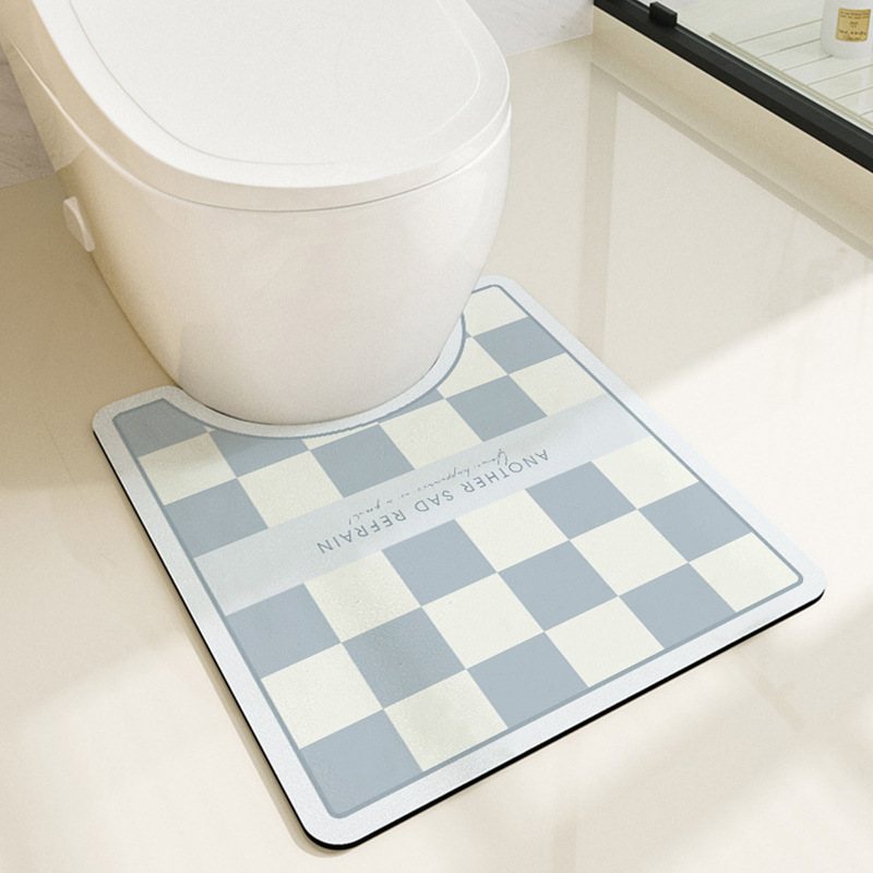 Alfombra de piso absorbente de baño nórdico baño doméstico resistente a las manchas alfombra de piso antideslizante inodoro suave alfombra de piso de barro de diatomeas