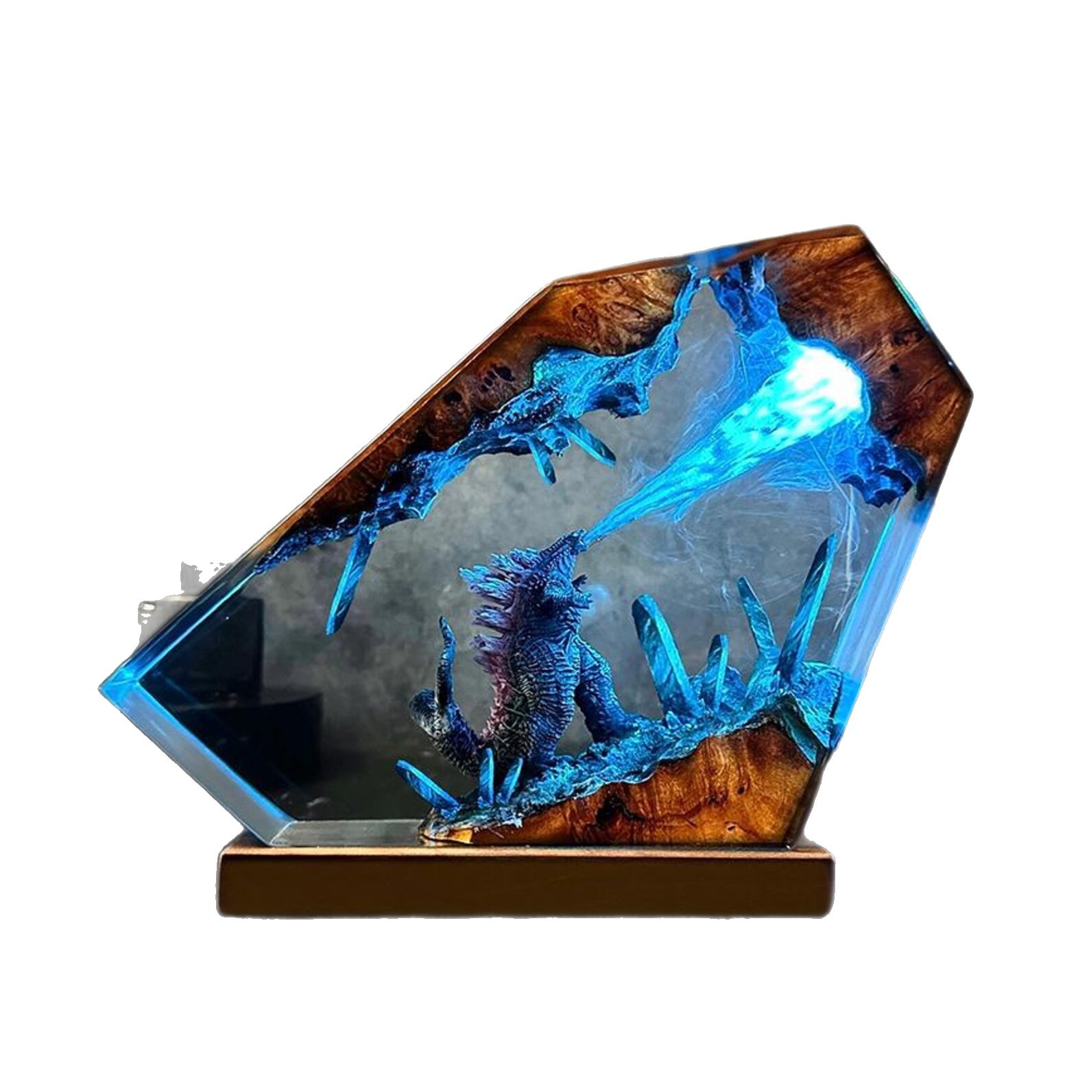 Estilo explosivo transfronterizo GOD.ZILLA lámpara de resina modelo tridimensional resina epoxi regalo del día del padre