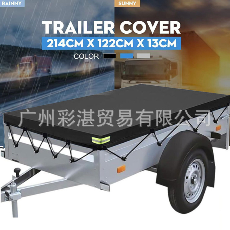 Outdoor Pickup Truck Bed Cover, Trailer Cover, Tricycle Cargo Cover, Waterproof, Dustproof, Uv-Resistant Vehicle Cover