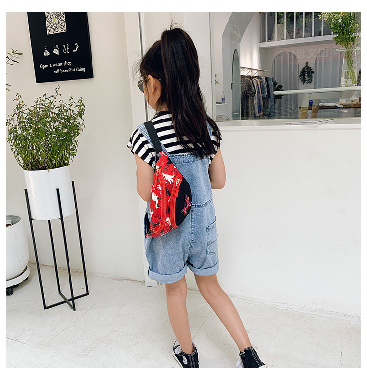 Kid's Small Spring&summer Nylon Cartoon Cute Pillow Shape Zipper Fanny Pack display picture 7