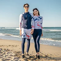 Прямая поставка с фабрики, новый мужской и женский костюм с длинными рукавами, купальный костюм, спортивная версия, облегающий живот, тонкий костюм для серфинга и дайвинга