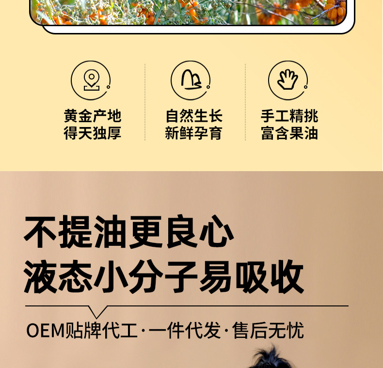 Sea Buckthorn Juice NFC Inner Mongolia Small Fruit 500ml Box Herbal Wellness Drink in use