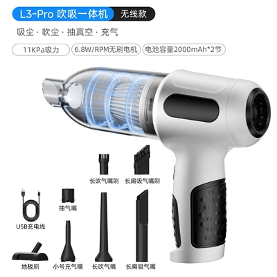 All-In-One Vacuum Cleaner for Cars, Tozsoranlar - l3-white-brushless-11000pa-two-levels-4000mah