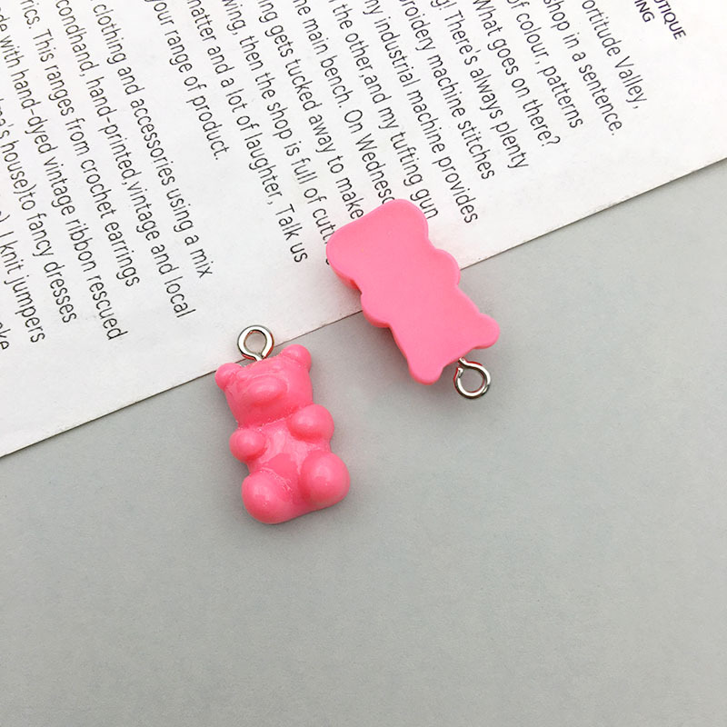 5g Weight 10 Models Per Model 1, 10/Pack Resin Ice Cream Bear Flower Pendant