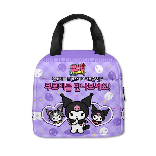 3D New Print Hello Kitty Kuromi Picnic Bag for Primary School Students, Hand-held Ice Bag for Children's Lunch Bag