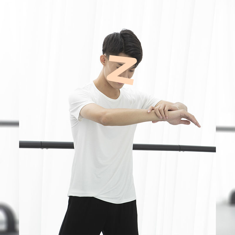 White round neck short sleeves