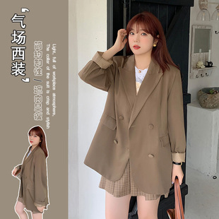 60.00 kg-175.00 kg plus size Suit Jacket 2024 Autumn New chubby girl Loose Slim Suit Jacket Women 63639