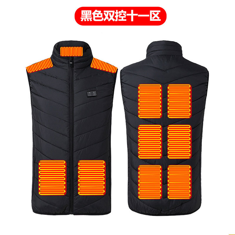 블랙 듀얼 제어 11개 구역 가열