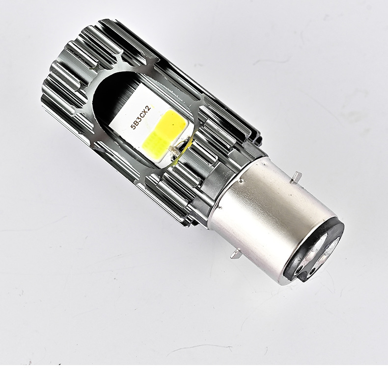 Motorcycle and Electric Vehicle Front Headlights with Led Cob Light Beads, Integrated High and Low Beam, Factory Direct Shipping