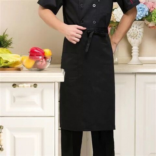 Chef's Apron for Men, Half-Length Restaurant Kitchen Work Apron—Specialized Chef's Apron & Household Half-Waist Apron