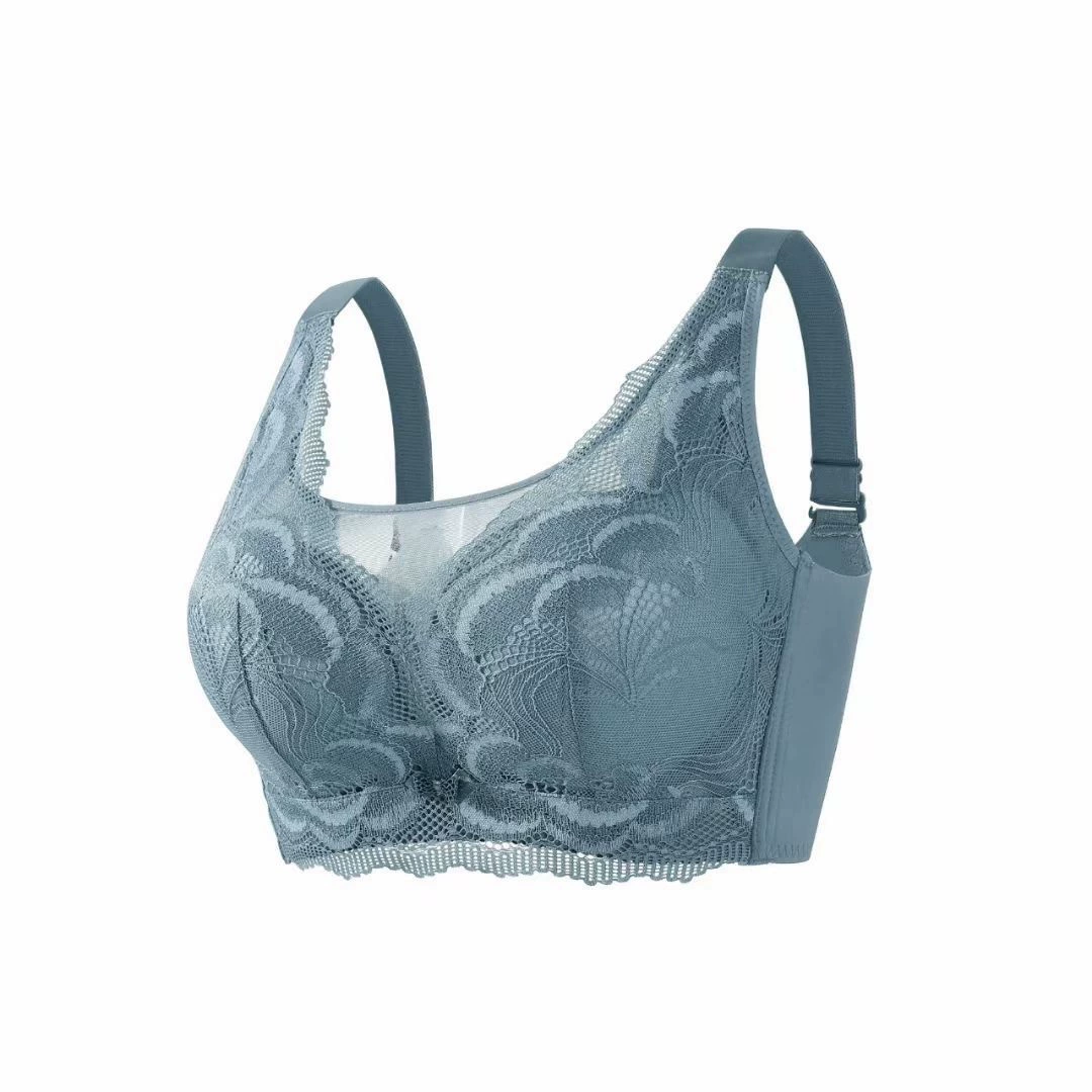 无 Steel ring bra, lace light and thin underwear, supporting sexy tube top, bra top