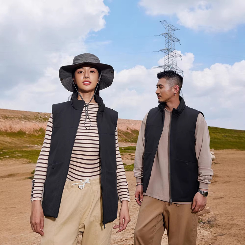 High-End down Vest for Men and Women, Winter Outdoor Windproof and Waterproof Jacket, Graphene Thermal Vest, Work Clothes