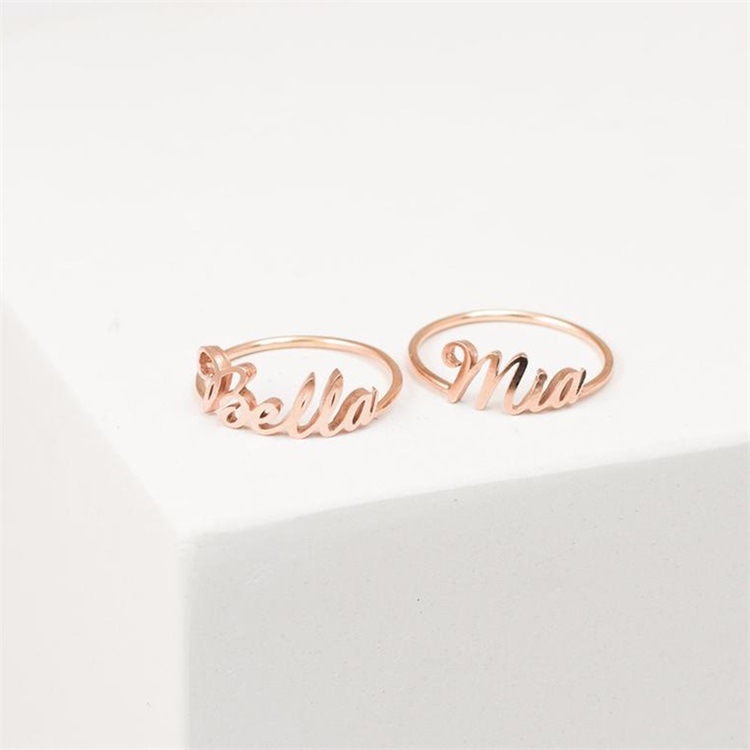 Fashion Letter Stainless Steel Rings Stainless Steel Rings display picture 3