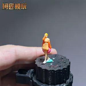Мини-фигурка девушки с кругом 1/64 для макета