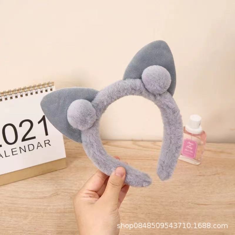 Diadema de oreja de gato-gris