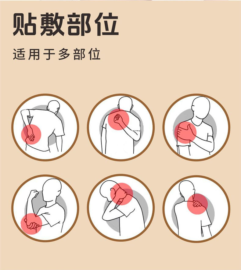 Yao Benren Lao Hei Gao Far Infrared Neck Shoulder Waist Leg Joint Patch 14cm x 14cm Single Sachet preparation