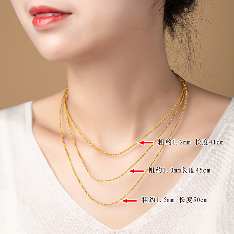 Colgante de alambre de oro fino colgante de oro jade colgante de collar de collar de cuerdas a través de especial