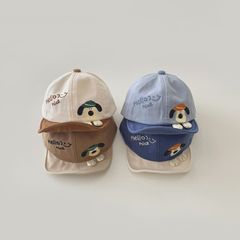 韩国婴儿帽子2025春秋新款卡通婴幼儿鸭舌帽宝宝遮阳小月龄棒球帽