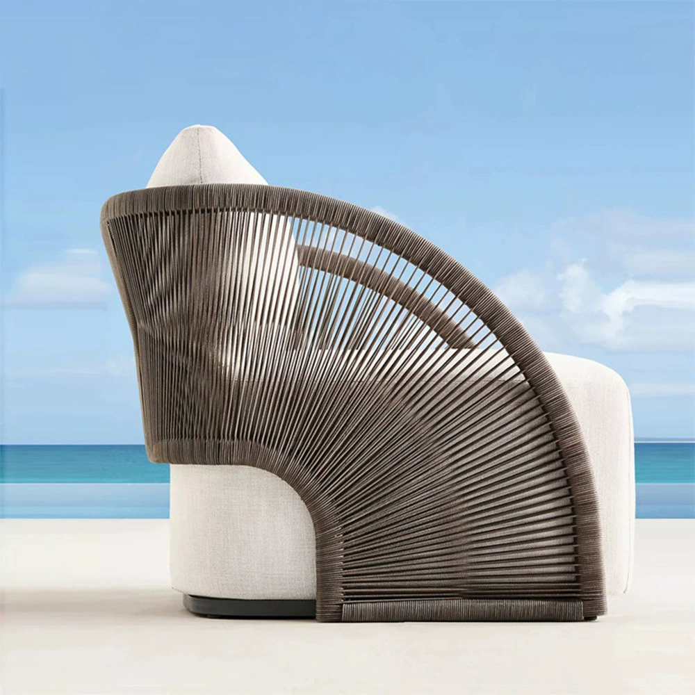 Открытый диван Водонепроницаемый солнцезащитный Одноместный Двойной обеденный стол и стул терраса кресло балконное кресло двор вилла B & B стул из ротанга