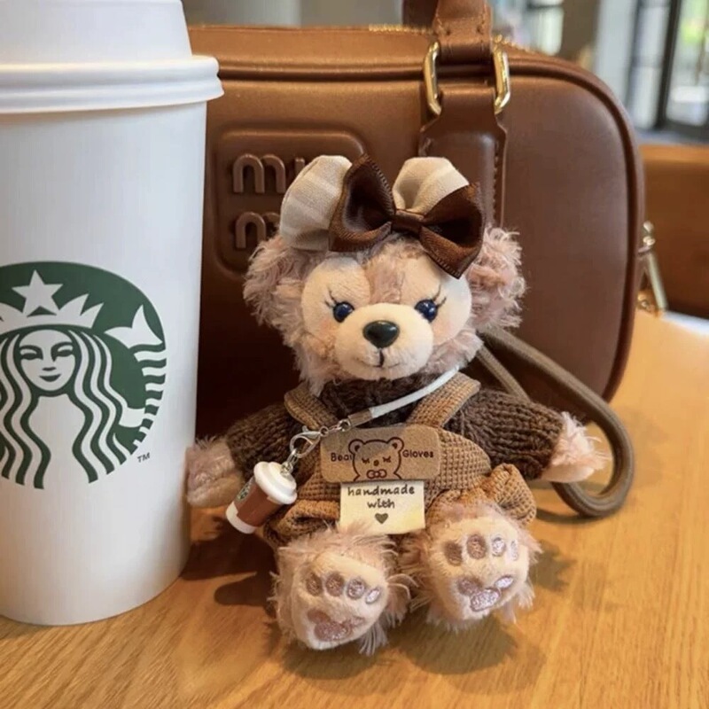 Cute Doll Gift Bag Keychain Pendant Female Cartoon Plush Toy Brownie Shirley Rose Pendant Wholesale