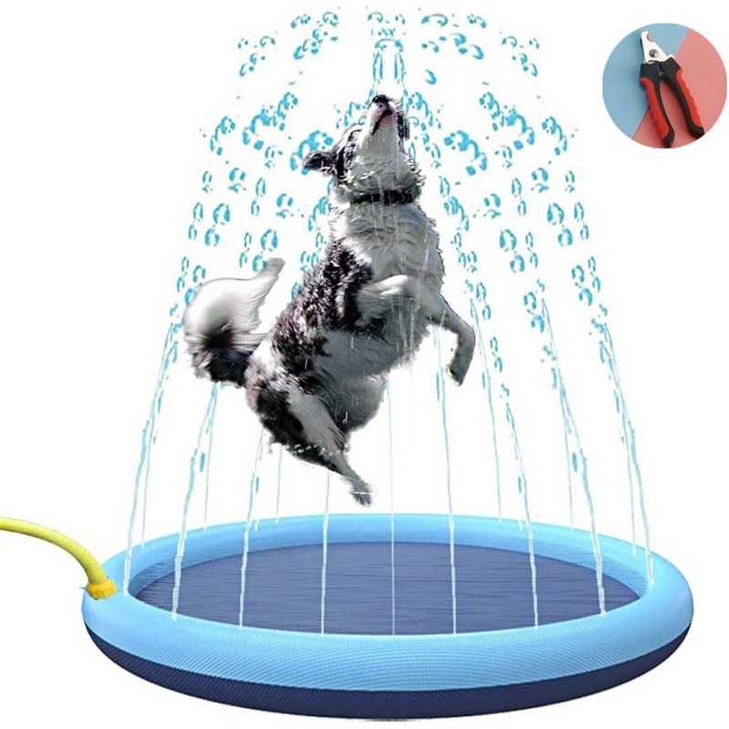 Inventario espeso antideslizante para mascotas al aire libre para mascotas de agua para mascotas de baño plegable para jugar piscina de baño de agua