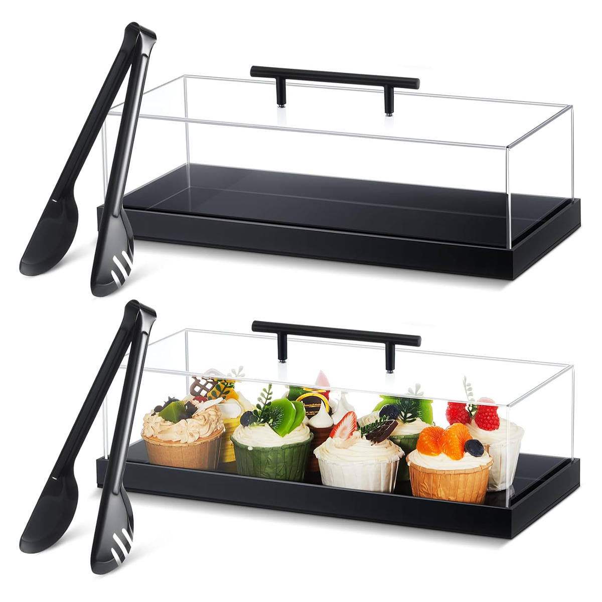 新品亚马逊亚克力蛋糕托盘面包糕点展示柜水果饼干甜品甜点展示架
