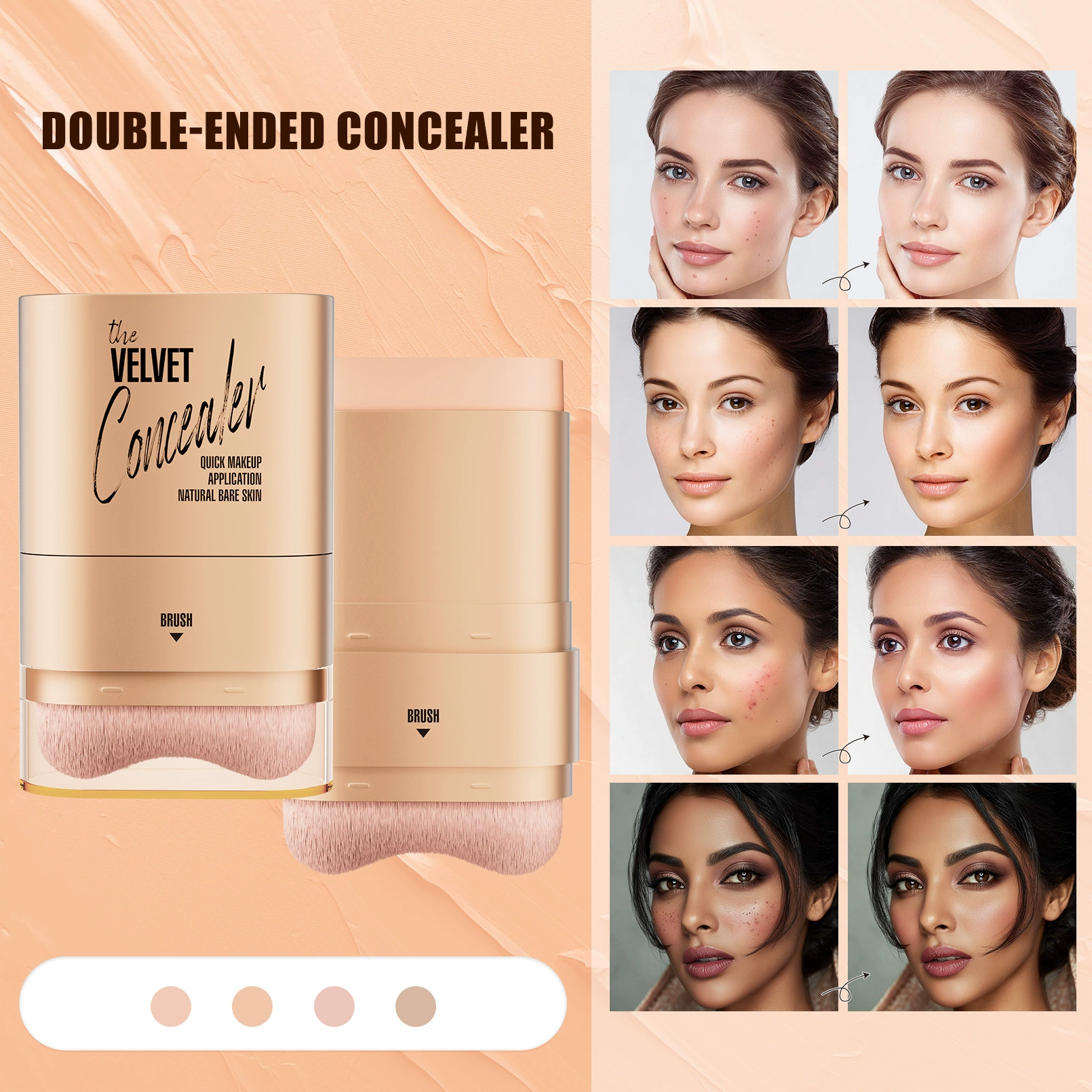 HelloKiss9504 Десятицветная Глянцевая палочка для фиксации лица Водонепроницаемая, устойчивая к поте, не легко обцветает бронзер Тень Стик для фиксации лица