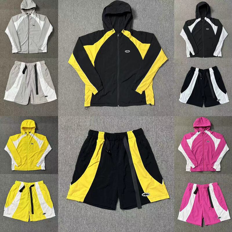 3m Reflective Patchwork Functional Windbreaker Softshell Hooded Jacket Men's Trendy Brand Outdoor Jacket Women's Sports