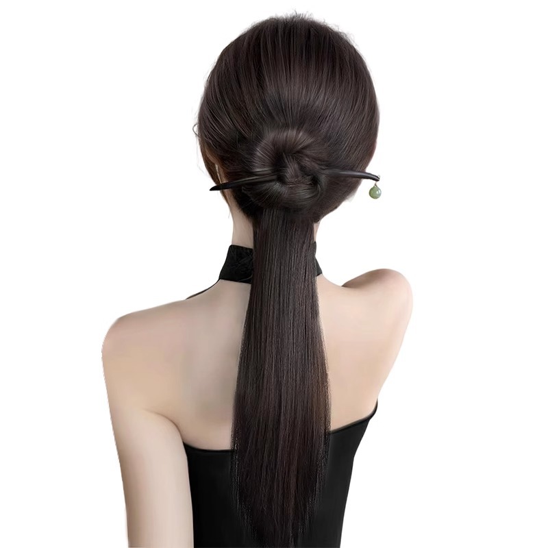 Nueva peluca china, cola de caballo ligera, clip de pelo de estilo chino, pelotas de agarre en un clip de estilo antiguo, adornamiento de pelo de estilo chino, cheongsam, peluca, trenzas