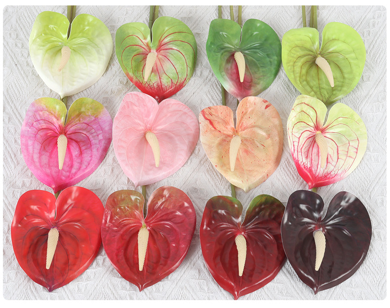 Artificial Anthurium Flowers For Home Wedding And Event Decor_voghion.com