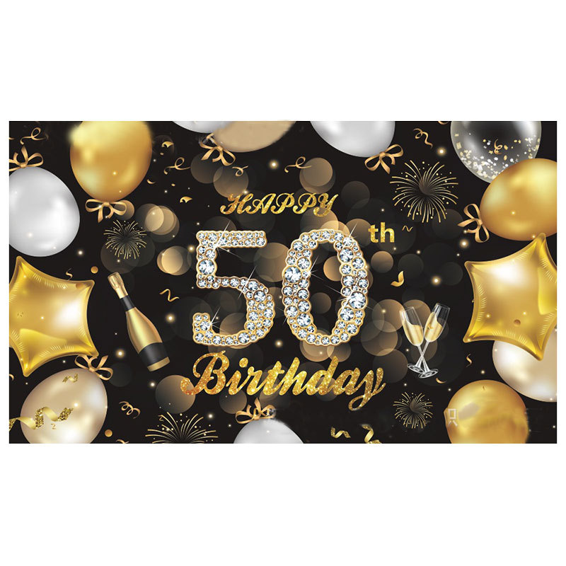 Fondo de fiesta con pancarta de feliz cumpleaños 2025, tela colgante para fotos con tema de cumpleaños, decoración fotográfica.