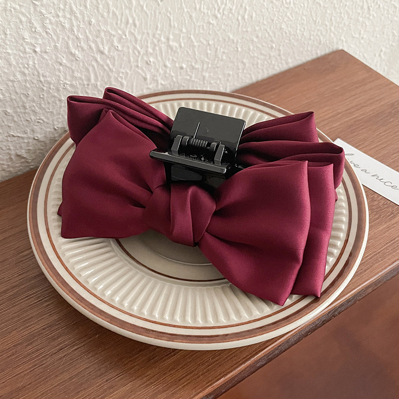 Clip de agarre de lazo de súper hada, parte posterior de la cabeza llena, pinza para el cabello, clip para el cabello de princesa, tocado de clip de tiburón de sentido avanzado