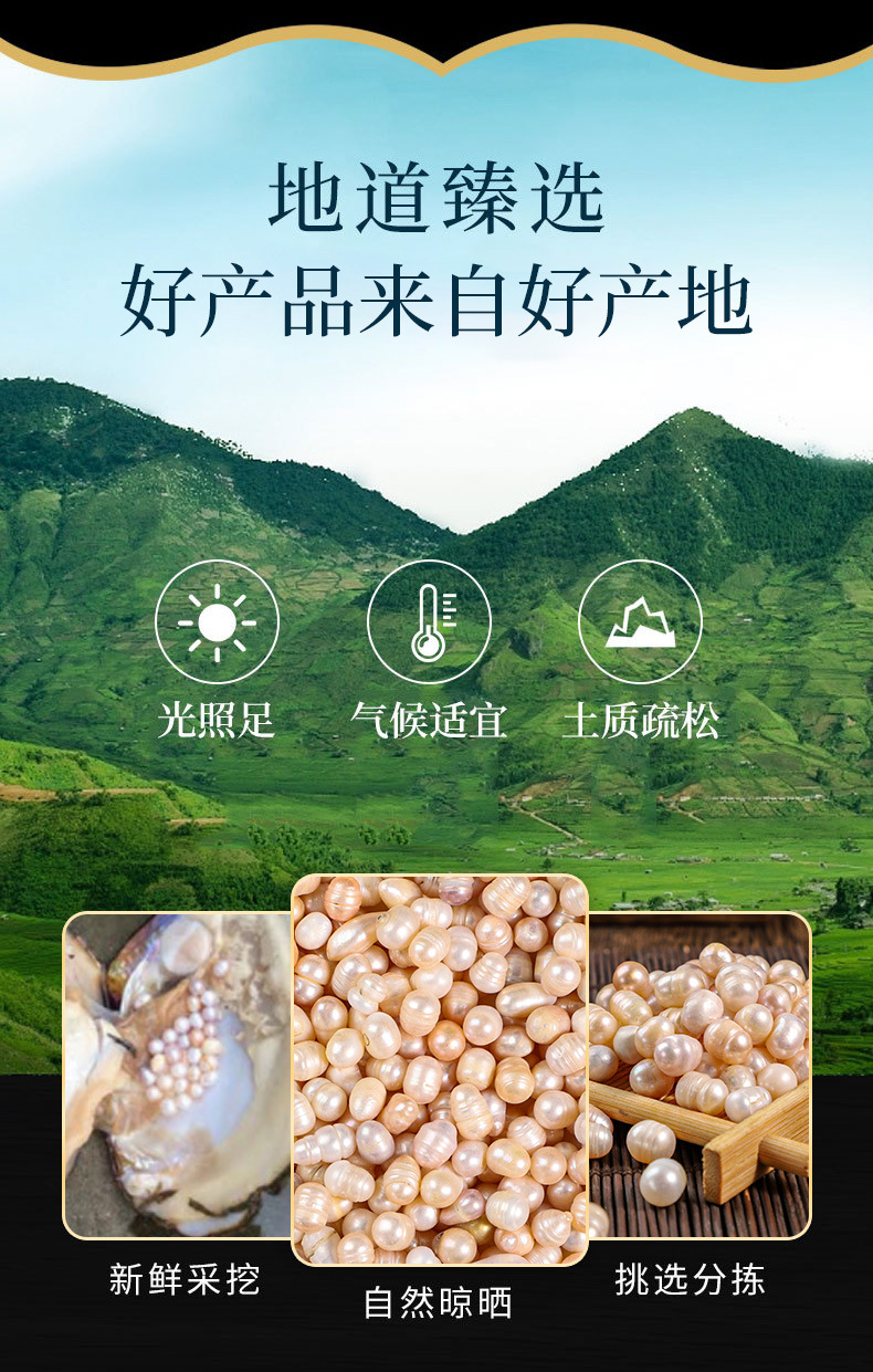 Zhen Zhu (Pearl) — Freshwater Pearl Granules & Mother-of-Pearl, Food-Grade Herb overview