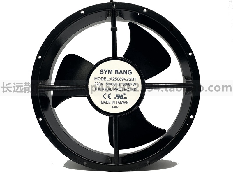 全新SYM BANG A25089V2SBT/HBL 220V 60/67W 大风量散热风扇25489