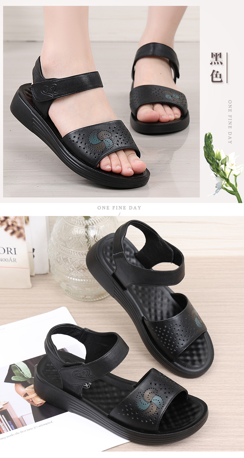 C4674 1220K GIÀY DÉP SANDAL NỮ RUITDT BIG SIZE NGOẠI CỠ ĐẾ MỀM MÙA HÈ TRUNG NIÊN MA SÁT CHỐNG TRƯỢT THOÁNG KHÍ GIÀY DÉP NỮ DA BÒ G04 SẢN PHẨM MỚI