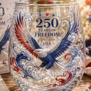 �羳America 250 Eagle Glass Tumbler���β�����