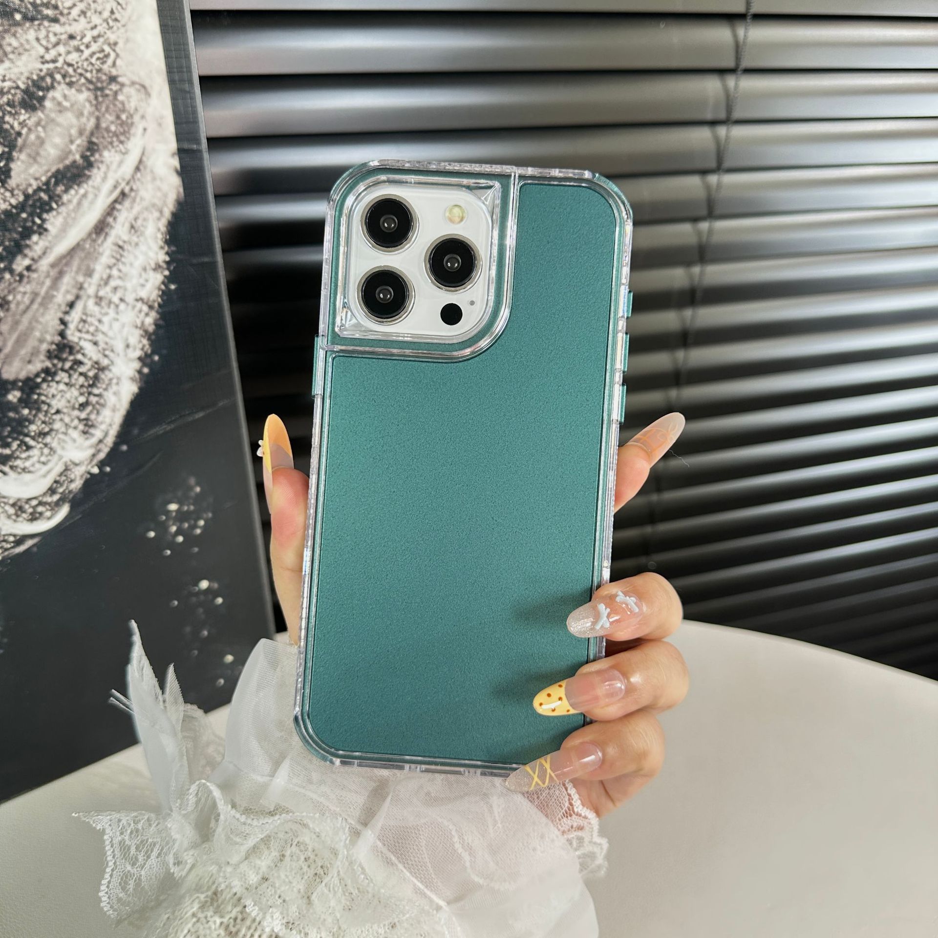 Funda 3 en 1 para iPhone 17 Pro Max de TPU, Protección Anticaídas y Antiimpactos