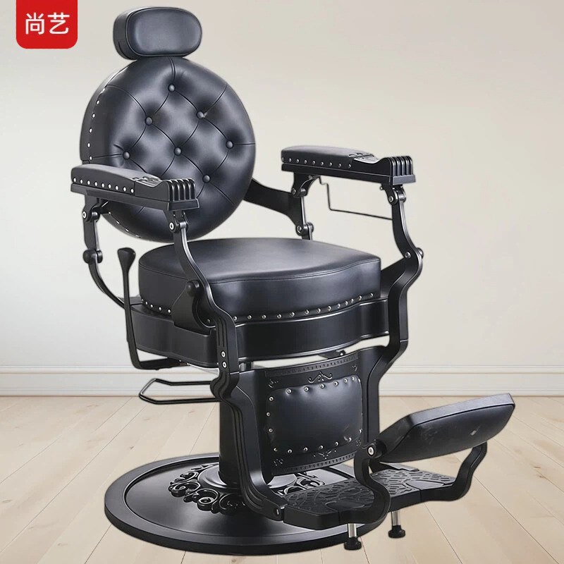 Transfronterizos para silla de barbero retro, silla de barbero para hombres, silla de cabeza de aceite, silla de barbero para afeitar image 30