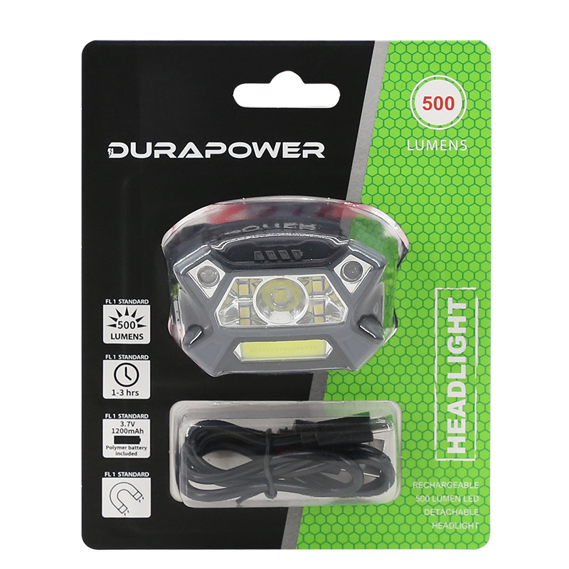 DURAPOWER Headlight Strong Light Super Bright Charging Car Repair Work Light Headwear Induction Auto Repair Repair Light Machine Repair Light