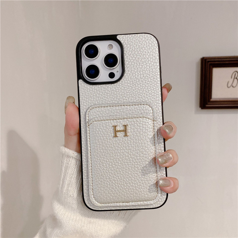 适用苹果iPhone16Promax皮质插卡手机壳苹果14Pro潮牌手机壳17Pro|undefined