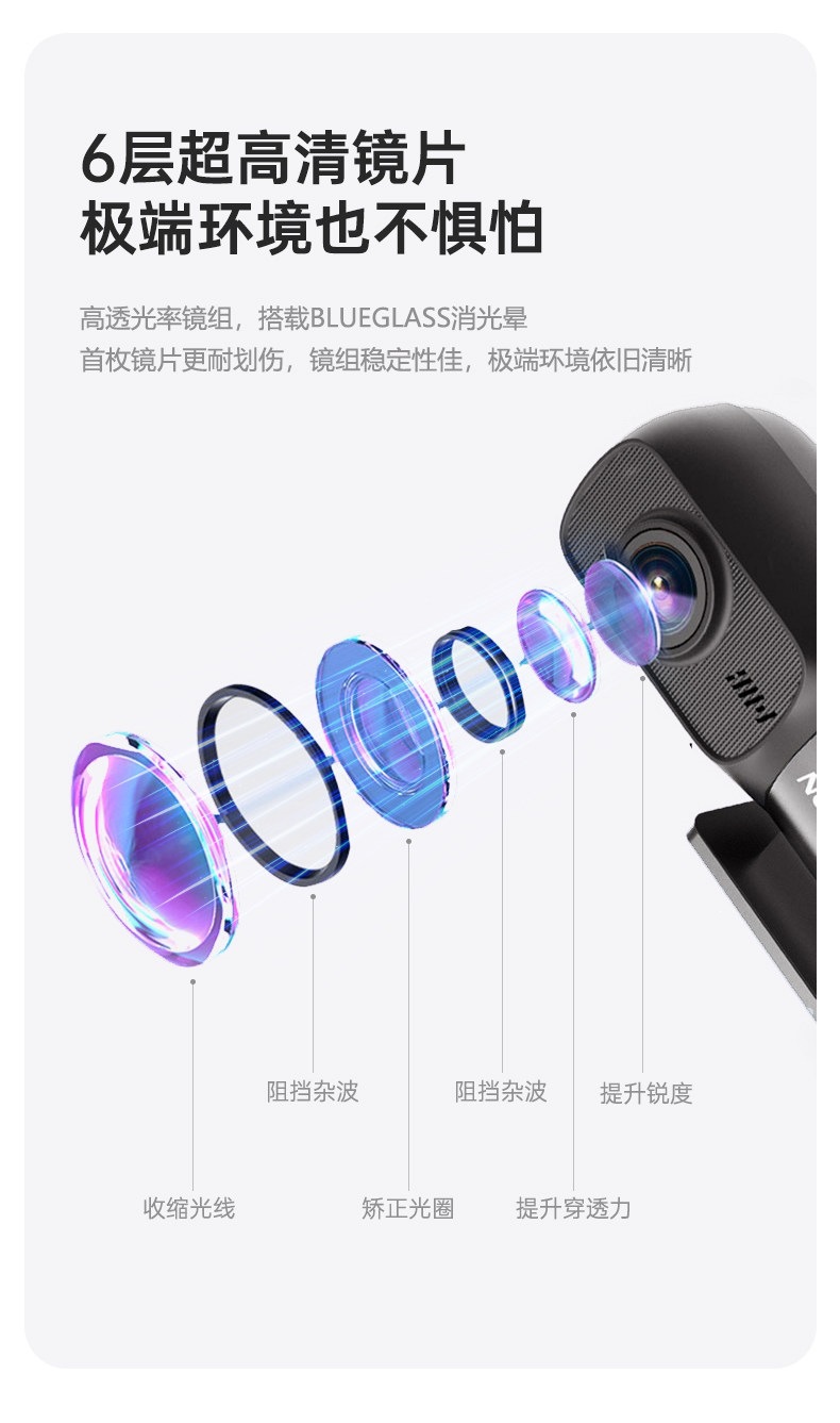 Suitable for Hikvision D and other waterproof motorcycle dash cams, high-definition, no wiring required, for electric vehicles