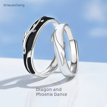 Klassischer Sterlingsilber Moissanit Diamant Partnerring Set_voghion.com