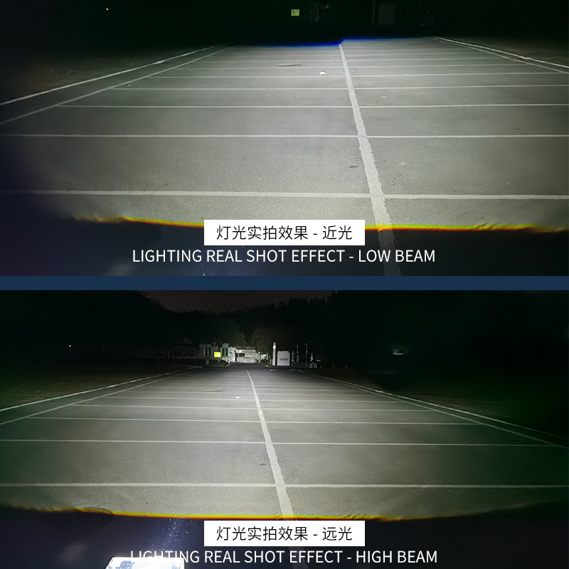 Faros delanteros modificados para automóvil con lente bi-xenón LED sin pérdidas de 3 pulgadas, de alto brillo H4H7, luz alta y baja integrada, para motocicleta.