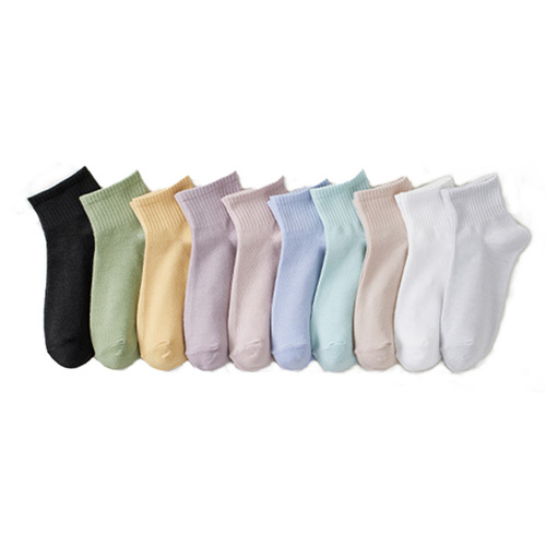 Socks for Women Spring and Summer Thin Slipper Socks Plain Color Breathable Sweat-absorbent Invisible Socks Simple Short Socks Casual Cotton Socks Factory Wholesale
