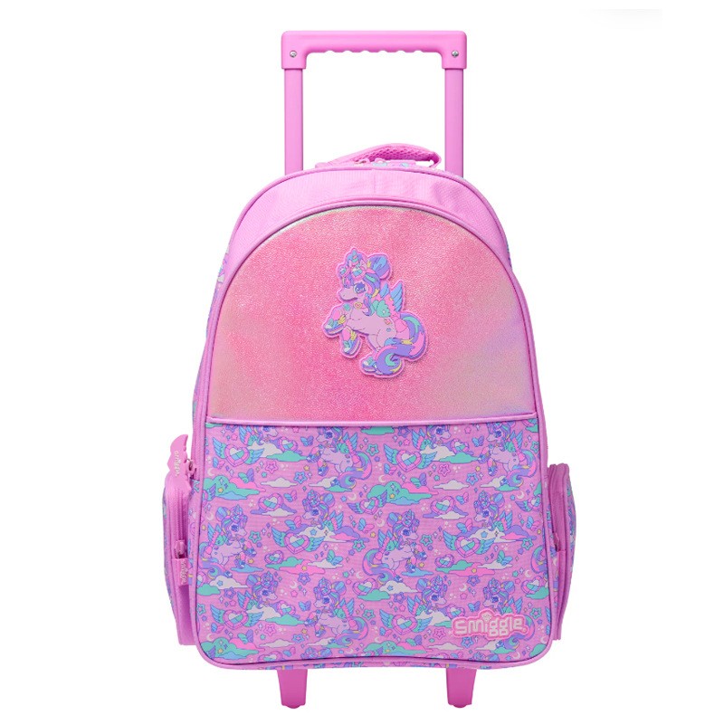 Mochila escolar australiana para estudiantes de primaria para aliviar la carga niña niña niña princesa bolsa de tracción de gran capacidad mochila seda flores