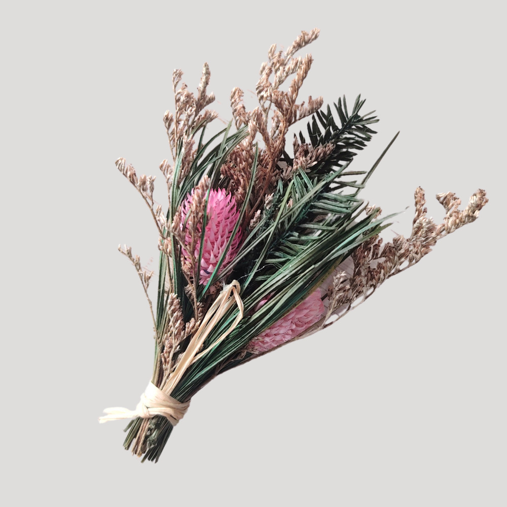 Mori Eternal Flower Mini Real Flower Dry Flower Ramo pequeño Accesorios Decoración hecha a mano Adornos de escritorio