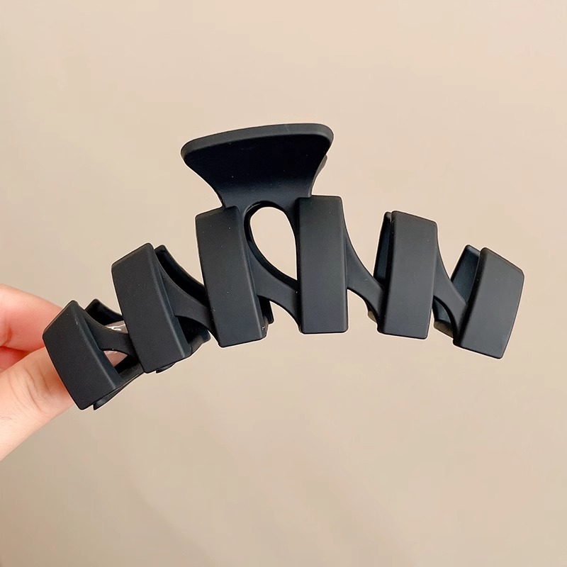 Extra-grande 15cm cabello más tiburón clip temperamento esmerilado agarrar clip de cabello de cabeza detrás de la tarjeta de cabello de cabello