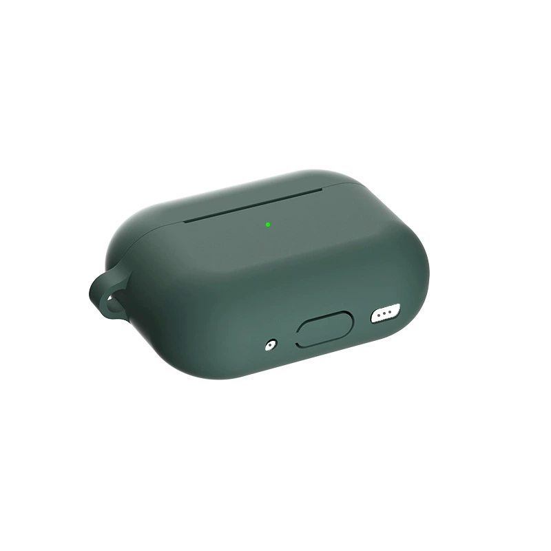 Силиконовый защитный чехол для Apple AirPods Pro 2, 2 мм, варианты мультицвета и металлической пряжки