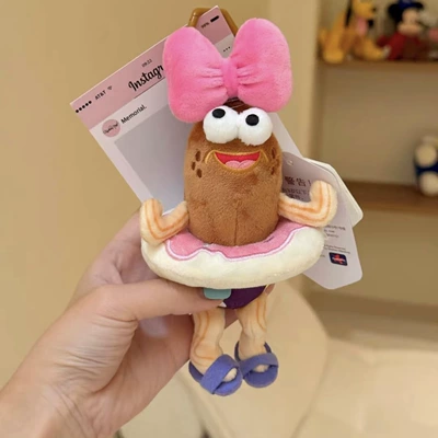 Funny Dumb Fish Doll | Pluş açarlıqlar - bow-tie-donut-happy-fish-small-pendant-genuine-authorization