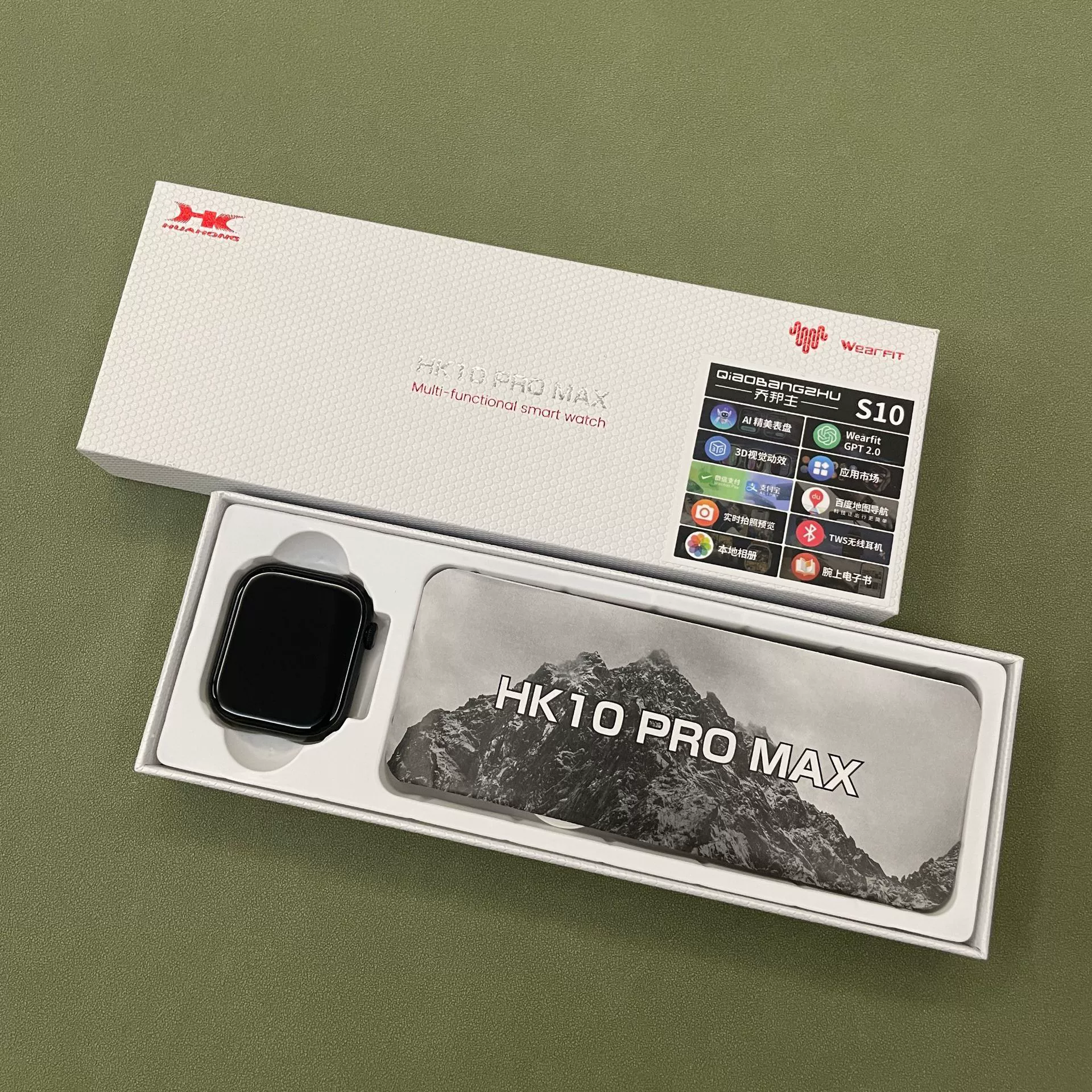 乔帮主 New HK10 Promax Smart Watch Double Payment Map Navigation Local Album and TWS Foreign Trade